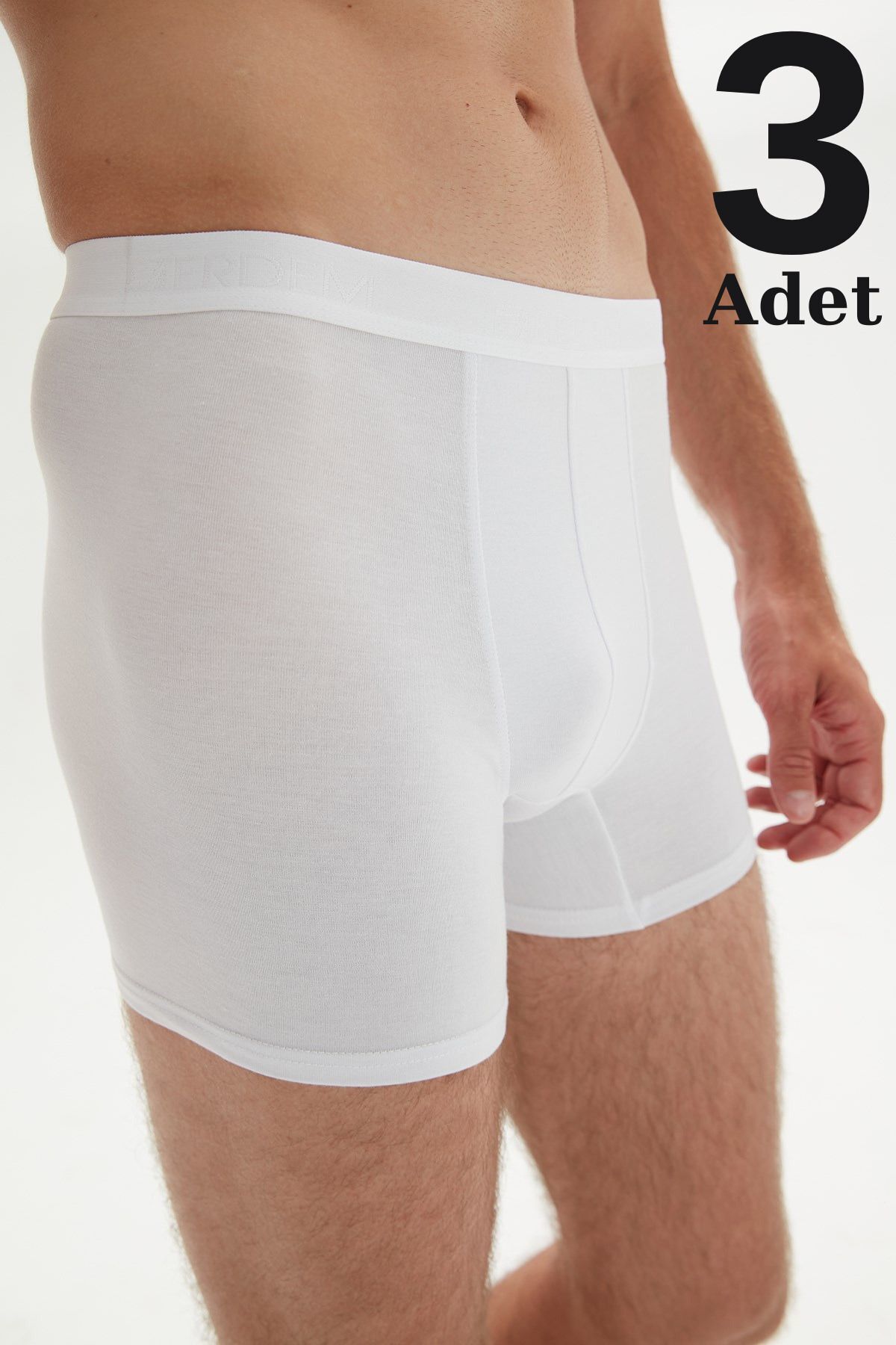 Erkek Modal Boxer 3'lü Paket Siyah - L