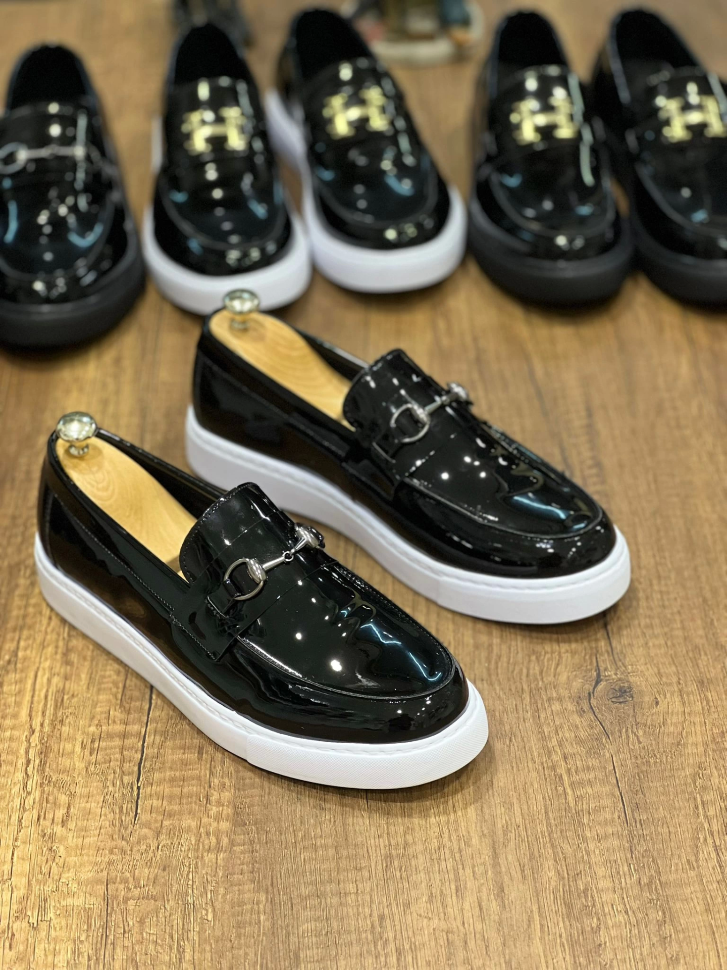 KB-027 Kuback Bağcıksız Siyah Rugan G Günlük Erkek Ayakkabı