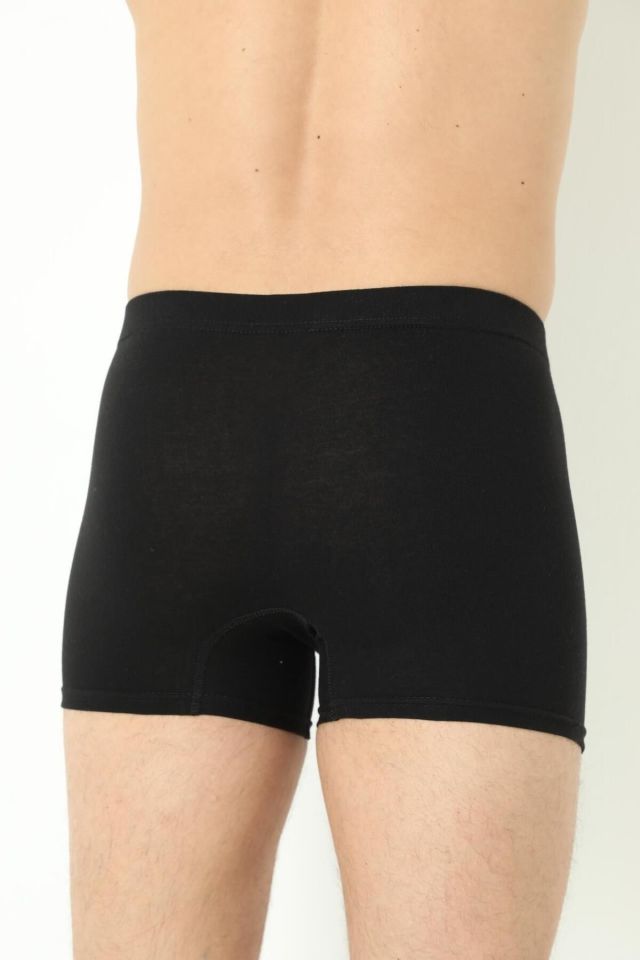 Erkek Boxer Düz 3'lü Paket Pamuklu Likralı