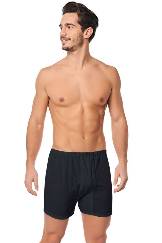 Erkek Paçalı Boxer %100 Pamuk Penye