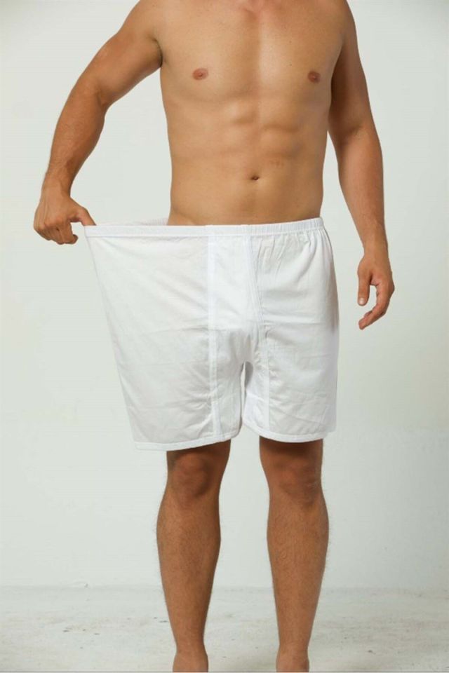 Büyük Beden Erkek Paçalı Külot Boxer 2'li Paket %100 Pamuk